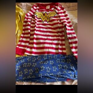 Hanna Anderson Wonder Woman kids pajamas 6-7